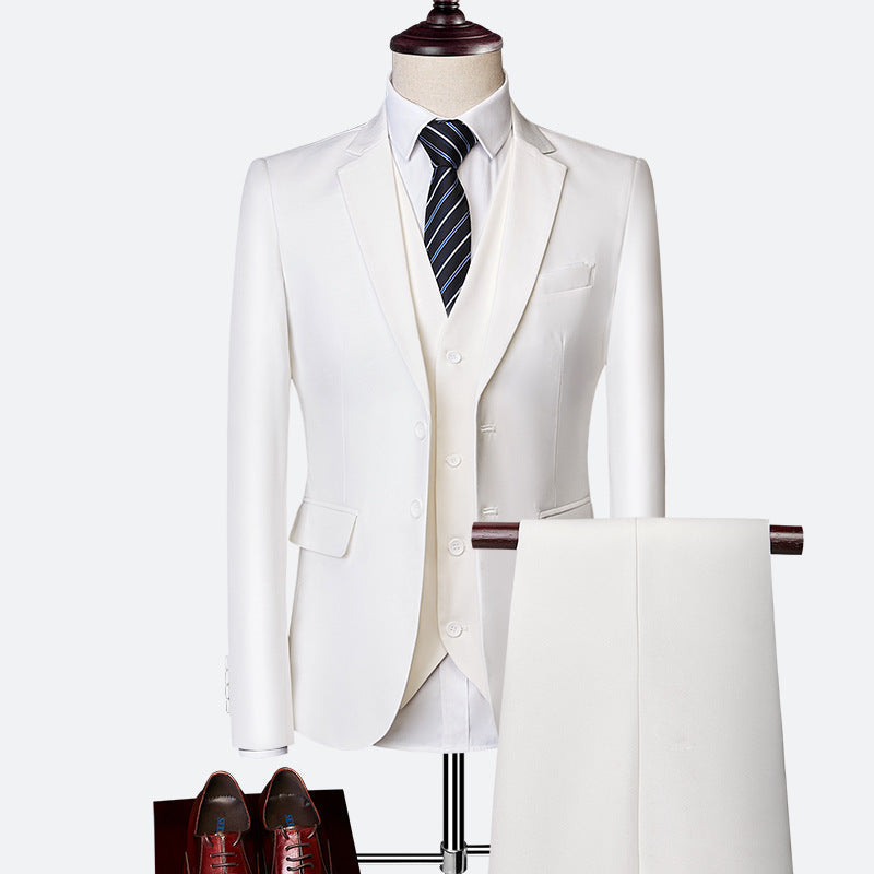 Completo Uomo Elegante 3 Pezzi con Giacca, Pantaloni e Gilet per Occasioni Formali 6