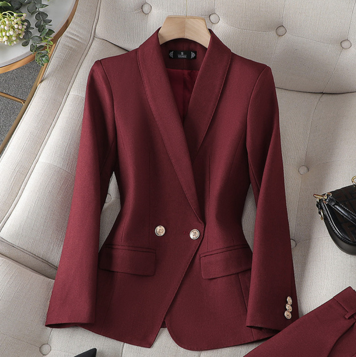 Completo da Donna Elegante - Tailleur Donna Elegante con Blazer e Pantaloni, Versatile per Eventi Formali e Casual 1