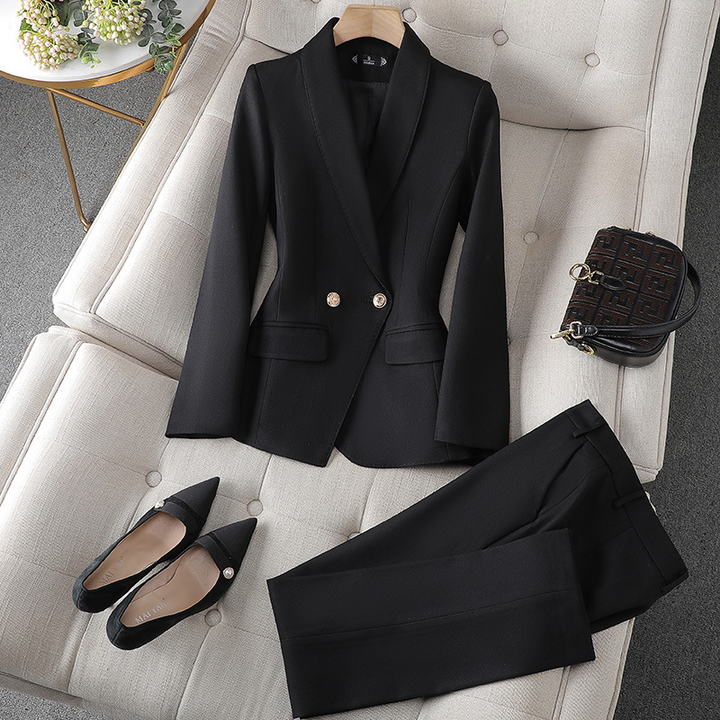 Completo da Donna Elegante - Tailleur Donna Elegante con Blazer e Pantaloni, Versatile per Eventi Formali e Casual 3