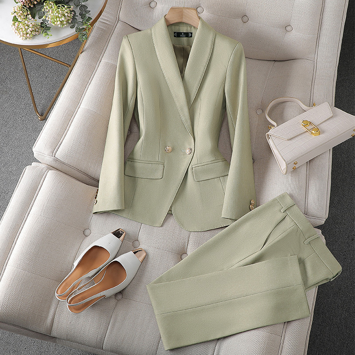 Completo da Donna Elegante - Tailleur Donna Elegante con Blazer e Pantaloni, Versatile per Eventi Formali e Casual 5