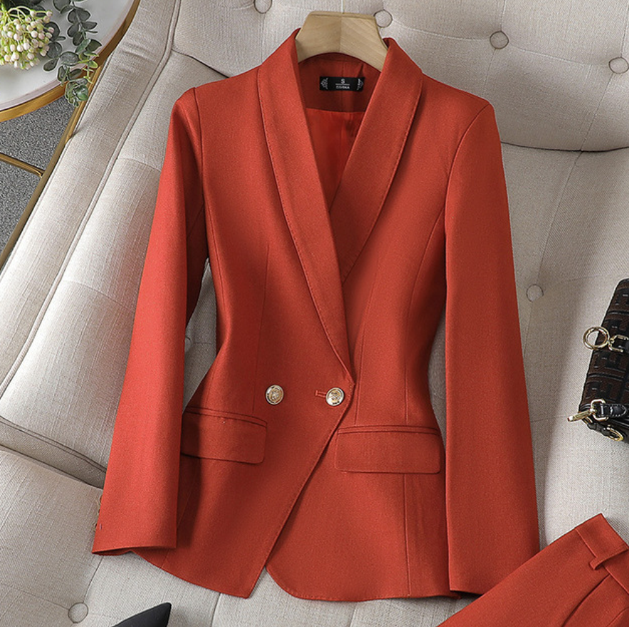 Completo da Donna Elegante - Tailleur Donna Elegante con Blazer e Pantaloni, Versatile per Eventi Formali e Casual 9