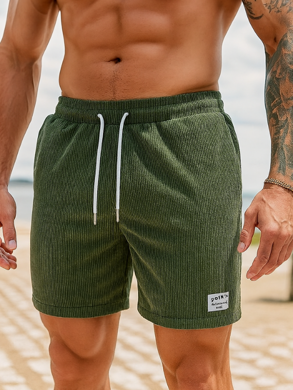 Herren Freizeitanzug Sommer Badeanzüge mit verstellbarem Kordelzug und Seitentaschen