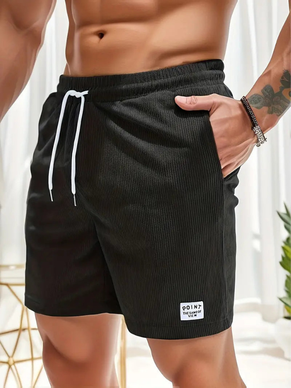 Herren Freizeitanzug Sommer Badeanzüge mit verstellbarem Kordelzug und Seitentaschen