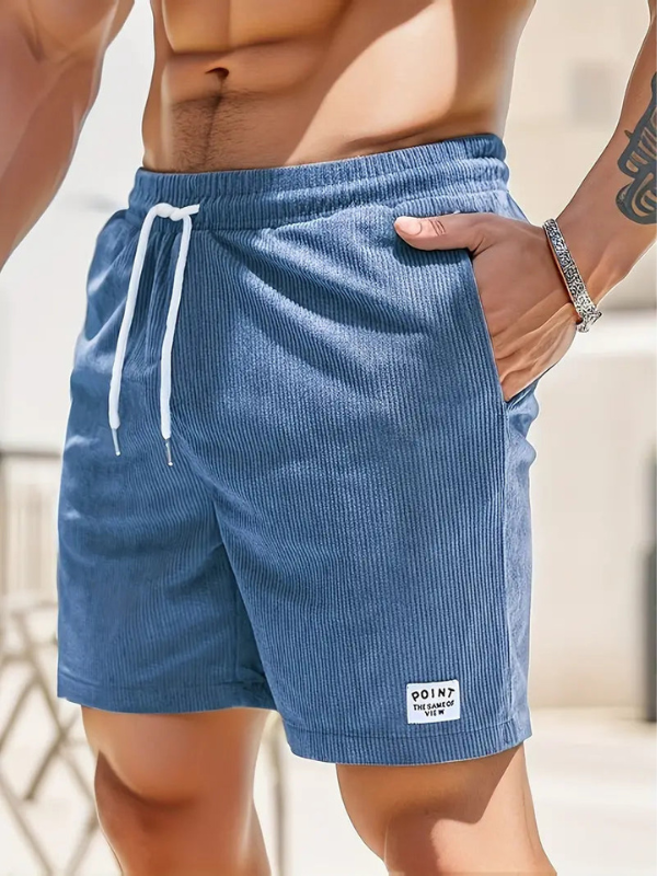 Herren Freizeitanzug Sommer Badeanzüge mit verstellbarem Kordelzug und Seitentaschen