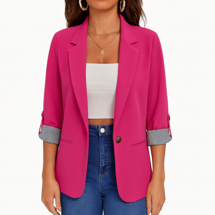 Elegante Blazer da Donna con Maniche a 3/4 – Versatile e Chic
