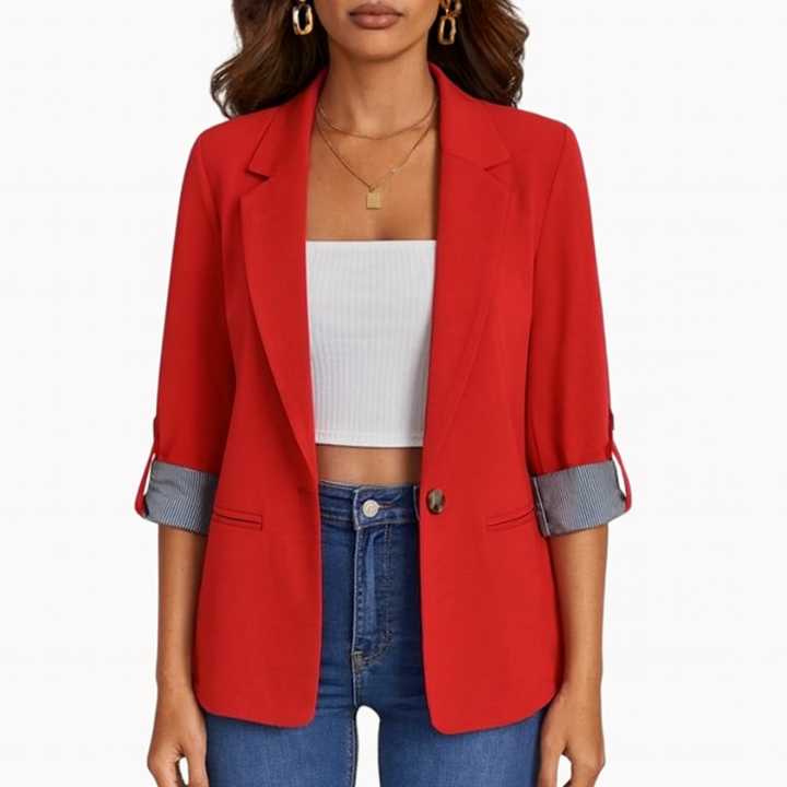 Elegante Blazer da Donna con Maniche a 3/4 – Versatile e Chic