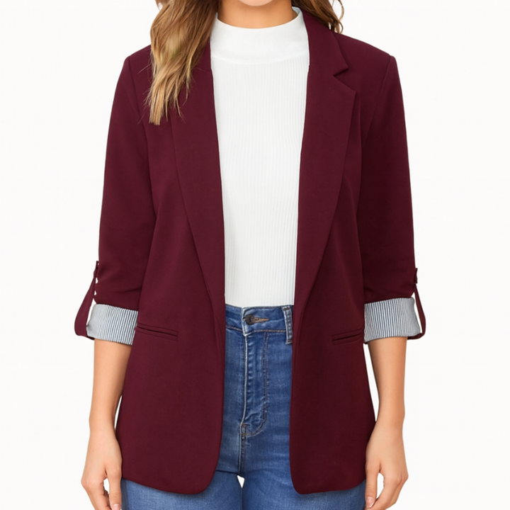Elegante Blazer da Donna con Maniche a 3/4 – Versatile e Chic