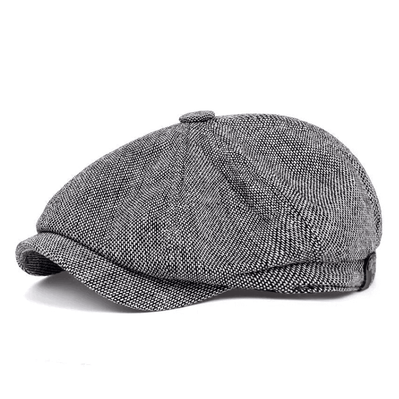Elegante Cappello da Uomo Vintage a Spina di Pesce
