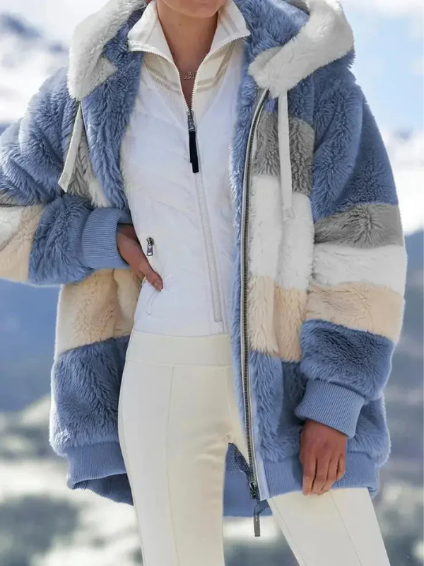 Eleganter Damen-Wollmantel mit Füllung