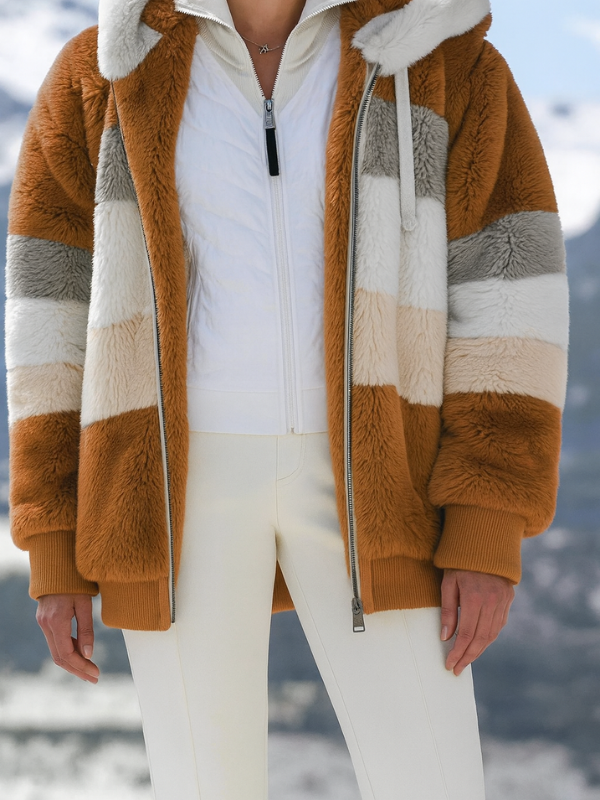 Eleganter Damen-Wollmantel mit Füllung