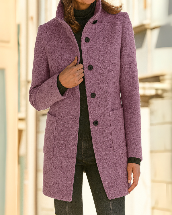 Elegante Cappotto Invernale Lungo da Donna