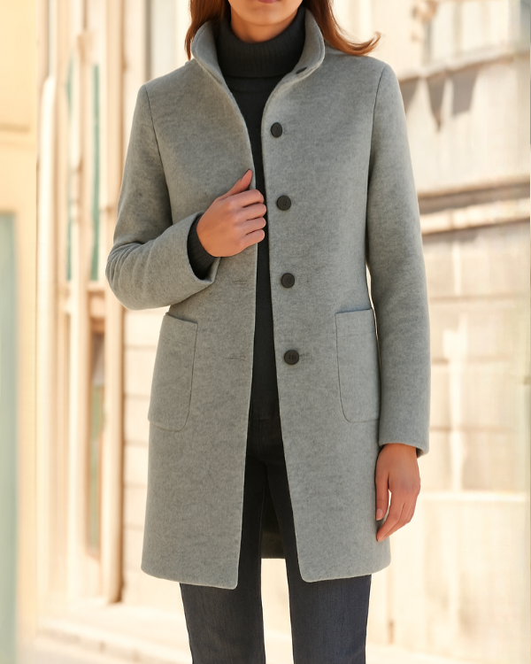Elegante Cappotto Invernale Lungo da Donna