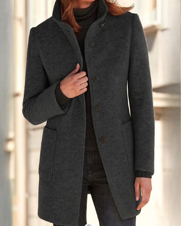 Elegante Cappotto Invernale Lungo da Donna