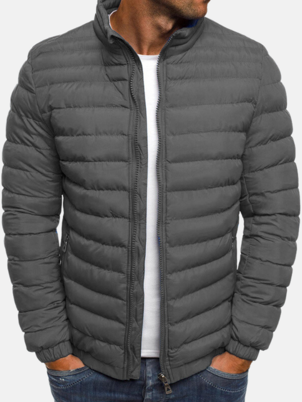 Elegante Giacca Invernale Trapuntata da Uomo, Ideale per Ogni Occasione