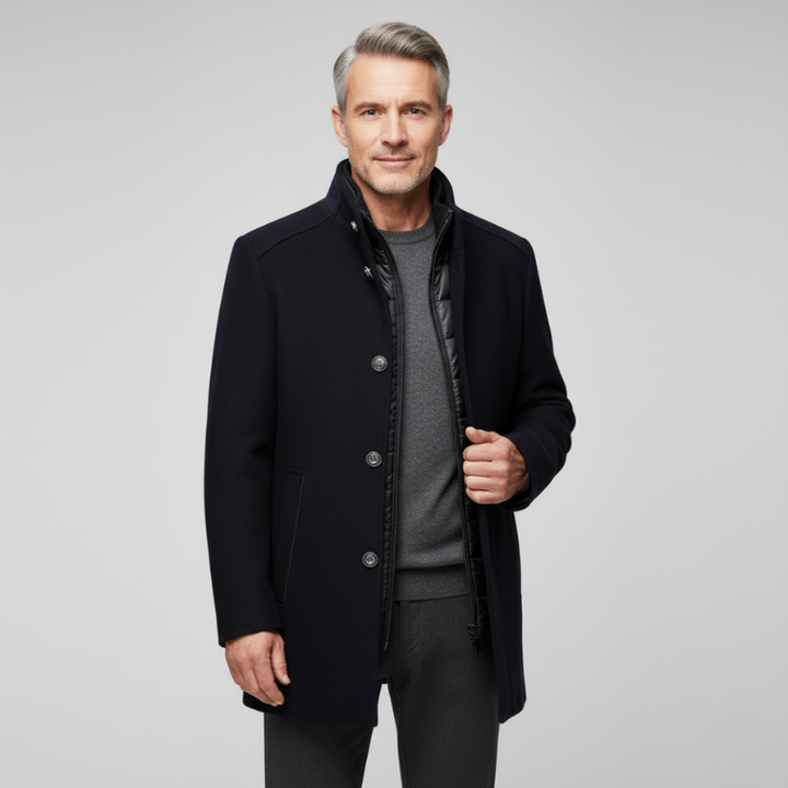 Elegante Winterjacke für Herren mit Reißverschluss