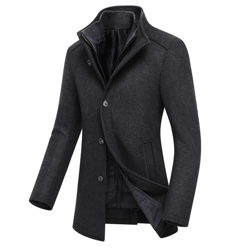 Elegante Winterjacke für Herren mit Reißverschluss