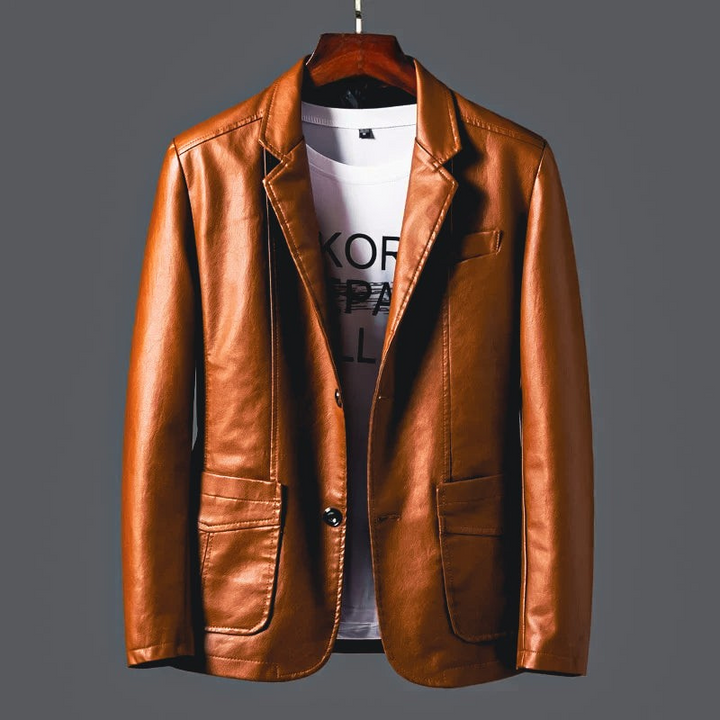 Elegante Herrenjacke aus Leder
