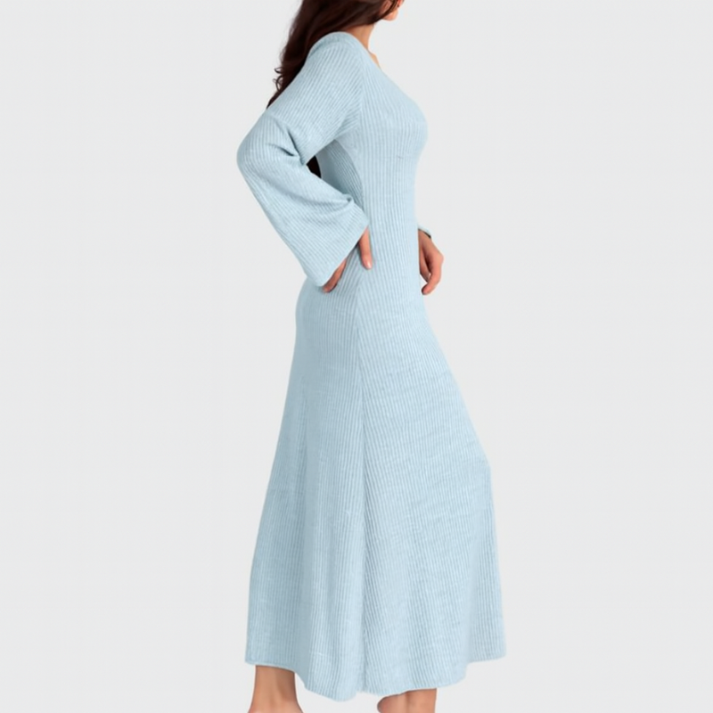 Elegantes Maxi-Kleid mit langen Ärmeln für besondere Anlässe