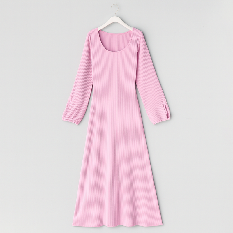 Elegantes Maxi-Kleid mit langen Ärmeln für besondere Anlässe