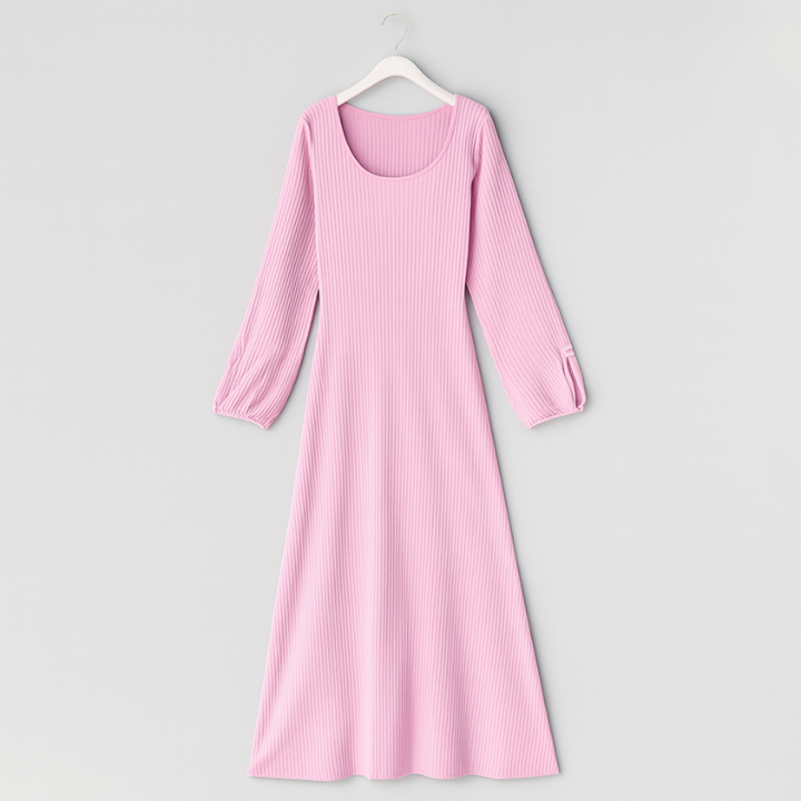 Elegantes Maxi-Kleid mit langen Ärmeln für besondere Anlässe