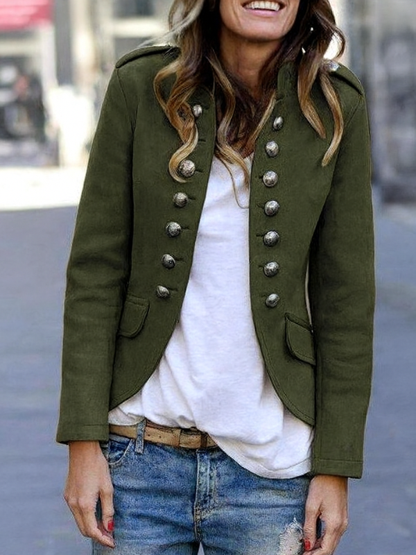 Elegante Blazer da Donna con Collo Alto, Perfetto per Occasioni Formali e Casual