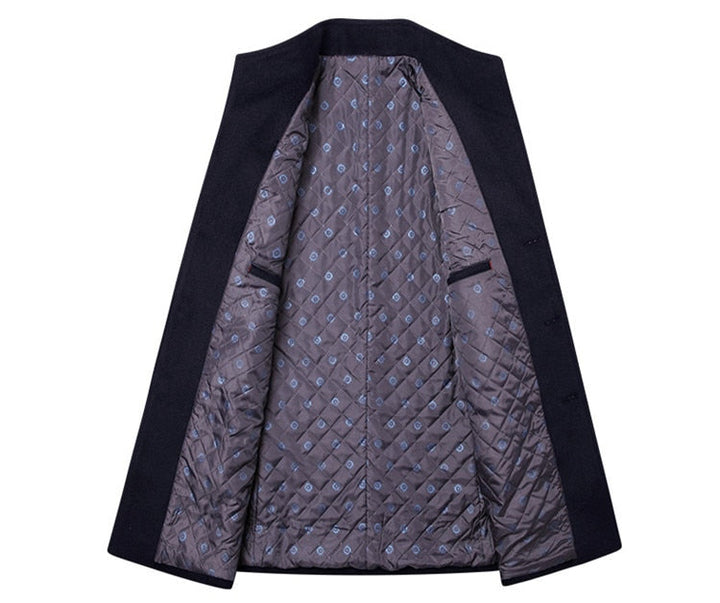 Elegante Cappotto da Uomo con Design Monopetto 8