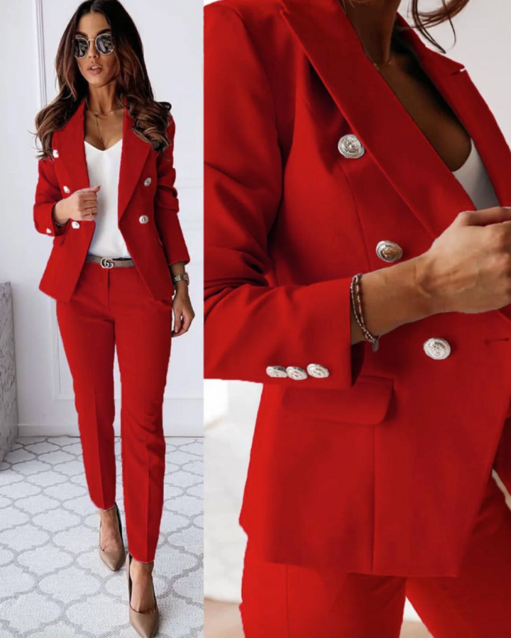Elegante Completo Doppiopetto da Donna con Vestibilità Sartoriale 1