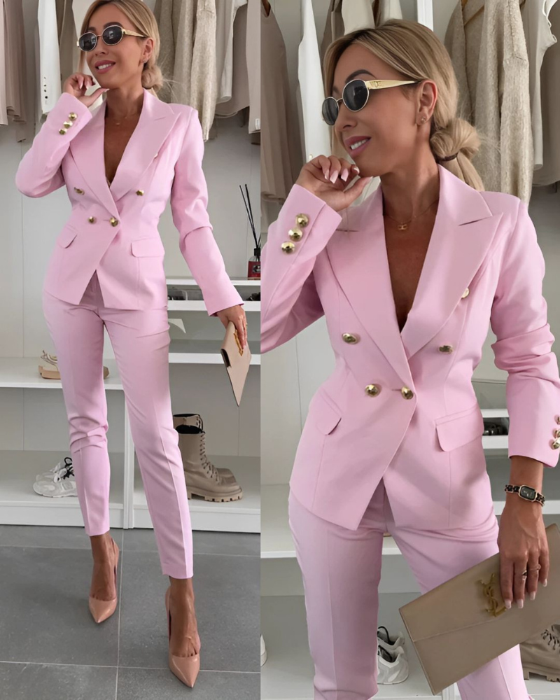 Elegante Completo Doppiopetto da Donna con Vestibilità Sartoriale 3