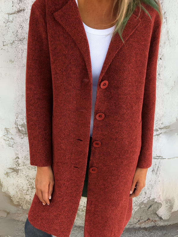 Elegante Damenjacke mit Knöpfen und Taschen