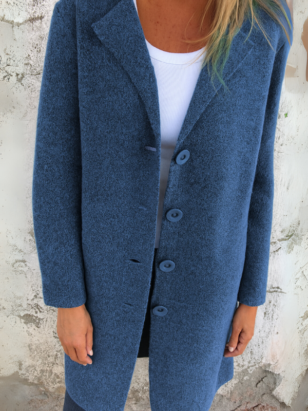 Elegante Damenjacke mit Knöpfen und Taschen