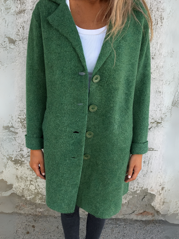 Elegante Damenjacke mit Knöpfen und Taschen