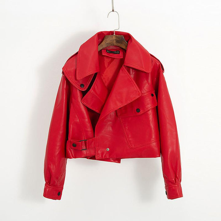 Elegante e Moderna Giacca in Pelle da Donna Slim Fit 2