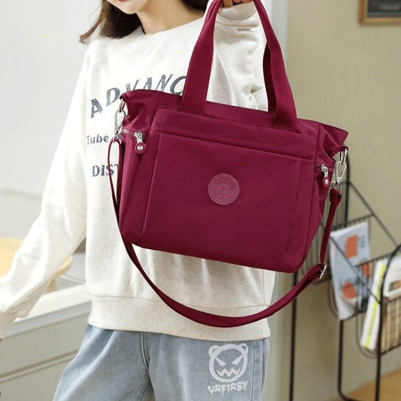 Elegante borsa tote da donna idrorepellente con tracolla regolabile e scomparto per laptop