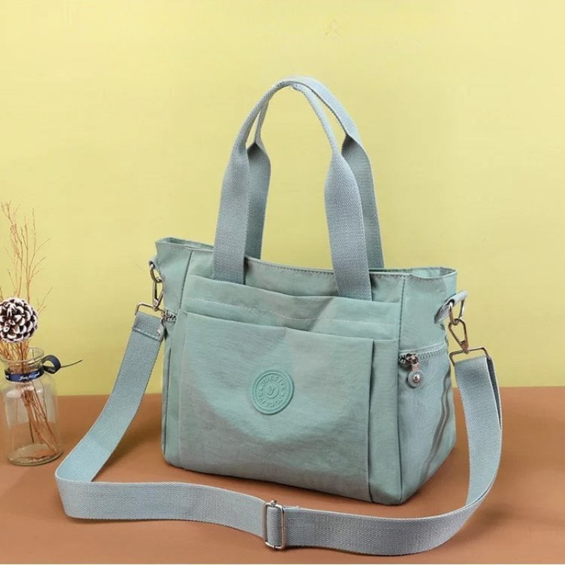 Elegante borsa tote da donna idrorepellente con tracolla regolabile e scomparto per laptop