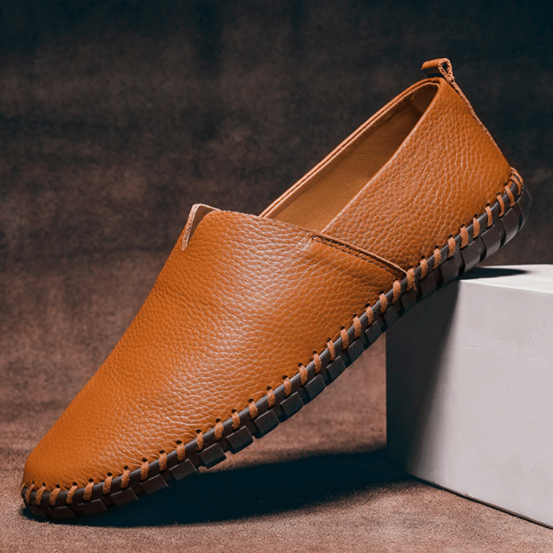Eleganti Mocassini da Uomo in Pelle, Mocassini Estivi da Uomo, Versatili Slip-on per Ogni Occasione