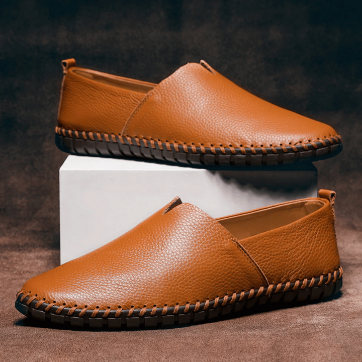 Eleganti Mocassini da Uomo in Pelle, Mocassini Estivi da Uomo, Versatili Slip-on per Ogni Occasione