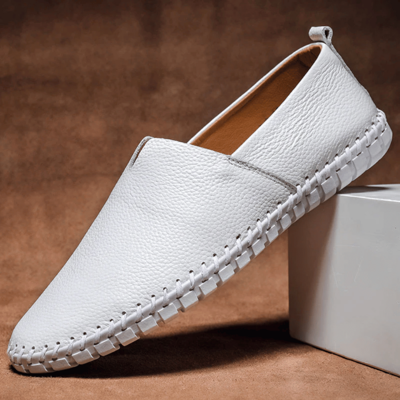 Eleganti Mocassini da Uomo in Pelle, Mocassini Estivi da Uomo, Versatili Slip-on per Ogni Occasione