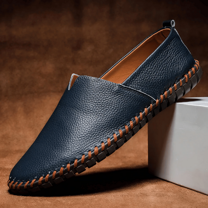 Eleganti Mocassini da Uomo in Pelle, Mocassini Estivi da Uomo, Versatili Slip-on per Ogni Occasione