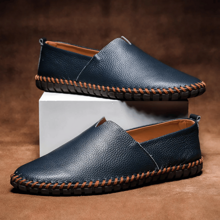 Eleganti Mocassini da Uomo in Pelle, Mocassini Estivi da Uomo, Versatili Slip-on per Ogni Occasione
