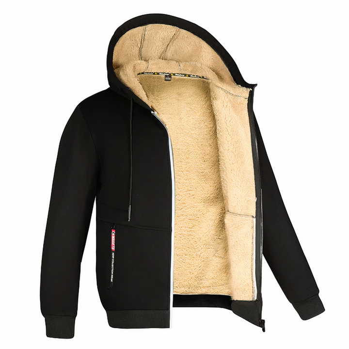 Felpa Uomo con Cappuccio Foderata in Pile per Comfort e Stile, Felpe Uomo Casual e Moderne 2