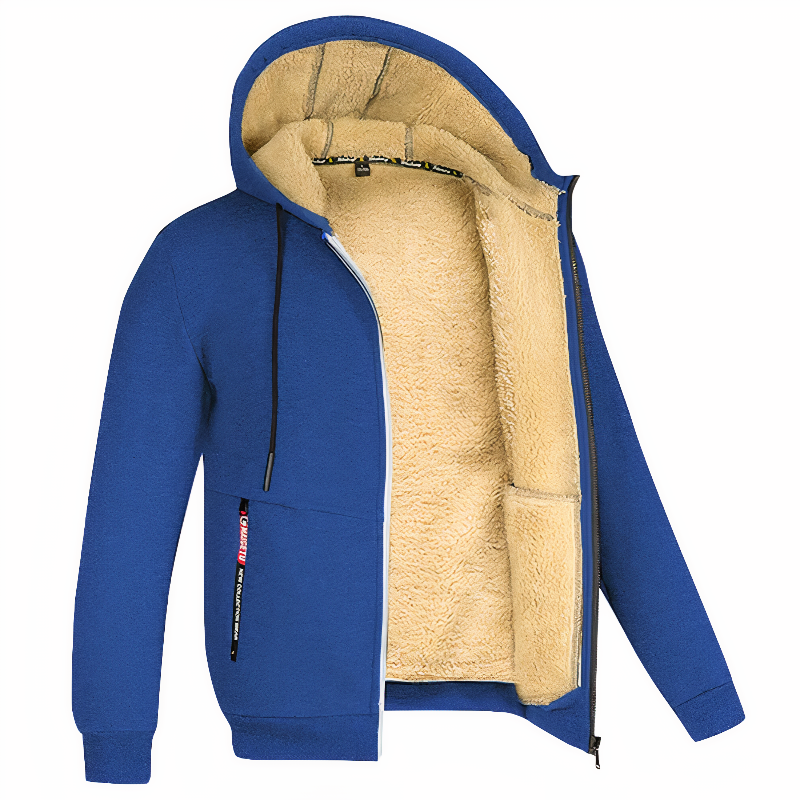 Felpa Uomo con Cappuccio Foderata in Pile per Comfort e Stile, Felpe Uomo Casual e Moderne 4