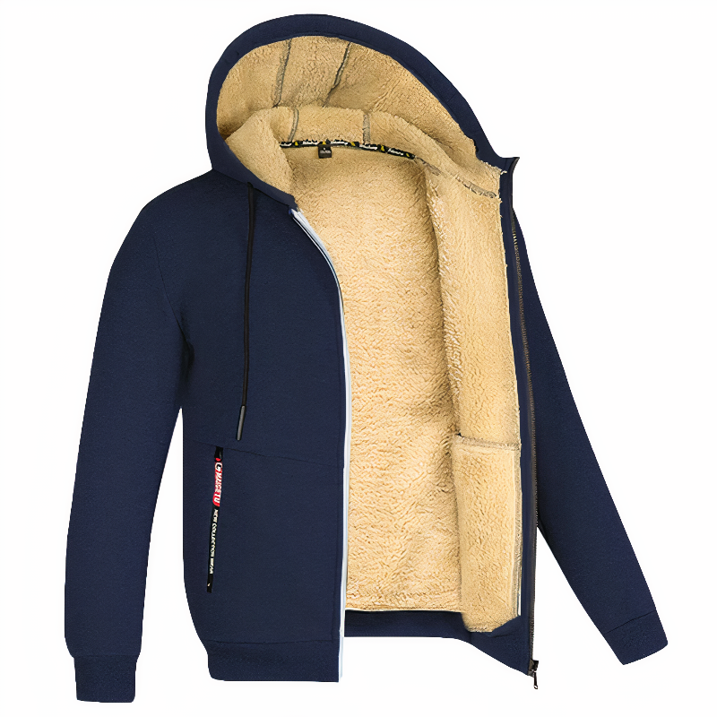 Felpa Uomo con Cappuccio Foderata in Pile per Comfort e Stile, Felpe Uomo Casual e Moderne 5