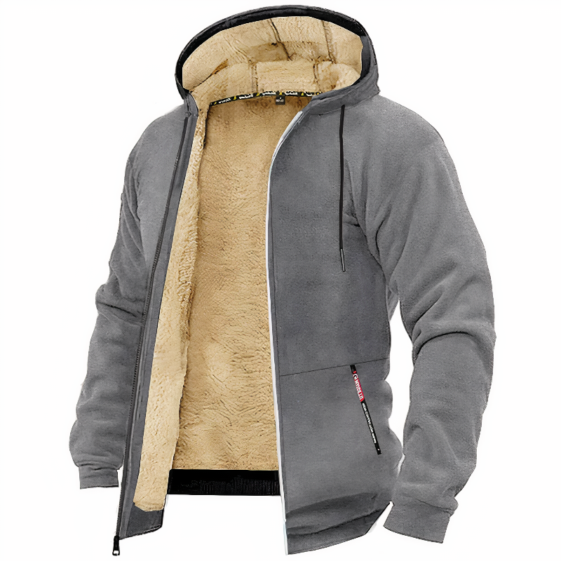 Felpa Uomo con Cappuccio Foderata in Pile per Comfort e Stile, Felpe Uomo Casual e Moderne 6