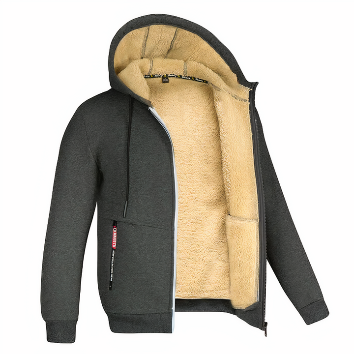 Felpa Uomo con Cappuccio Foderata in Pile per Comfort e Stile, Felpe Uomo Casual e Moderne 7