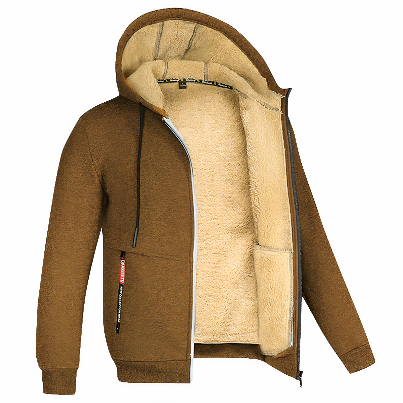 Felpa Uomo con Cappuccio Foderata in Pile per Comfort e Stile, Felpe Uomo Casual e Moderne 8