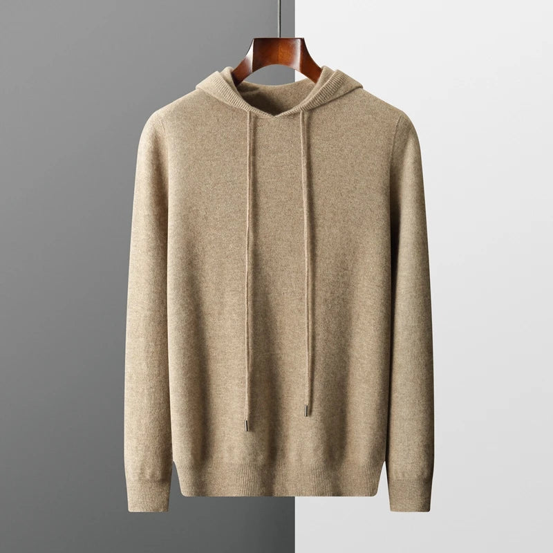 Felpa Uomo con Cappuccio in Merino - Stile Elegante e Versatile per Ogni Occasione 0