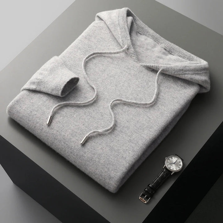 Felpa Uomo con Cappuccio in Merino - Stile Elegante e Versatile per Ogni Occasione 10