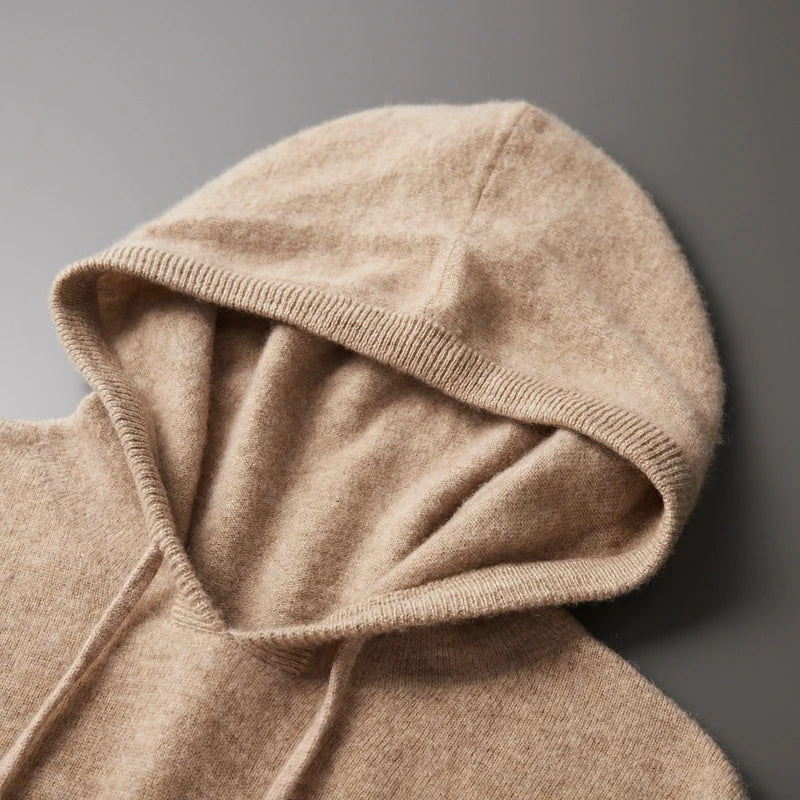 Felpa Uomo con Cappuccio in Merino - Stile Elegante e Versatile per Ogni Occasione 4