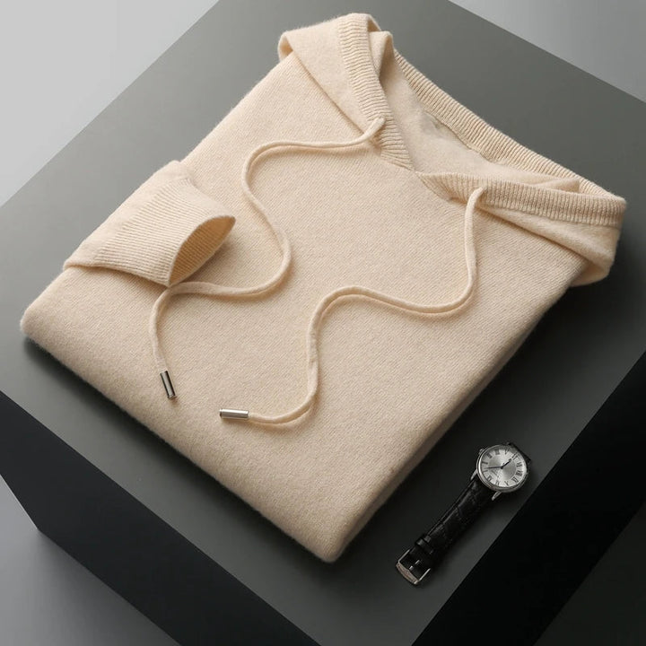 Felpa Uomo con Cappuccio in Merino - Stile Elegante e Versatile per Ogni Occasione 6