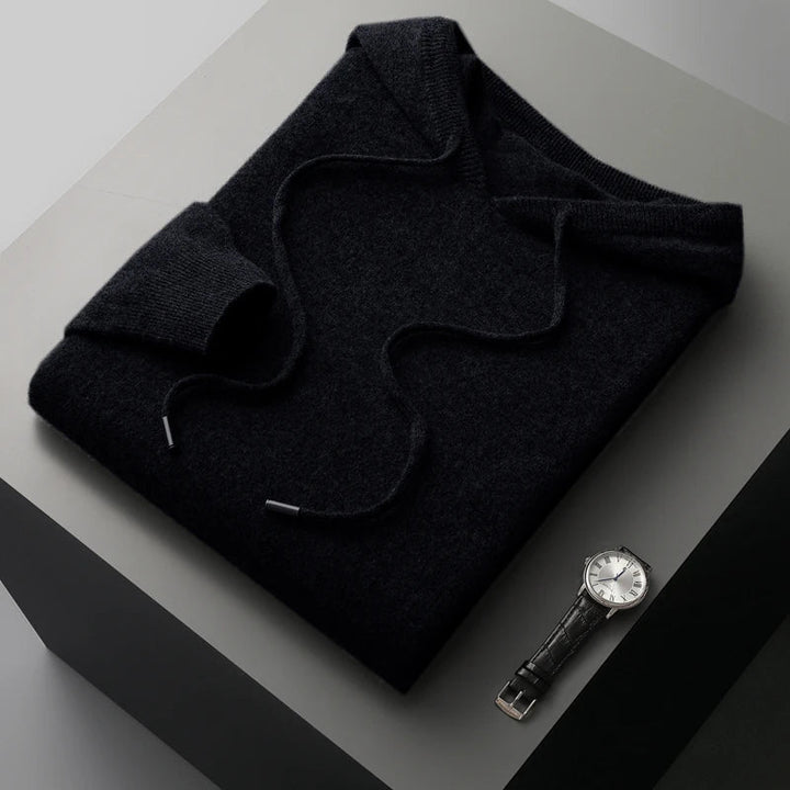 Felpa Uomo con Cappuccio in Merino - Stile Elegante e Versatile per Ogni Occasione 8